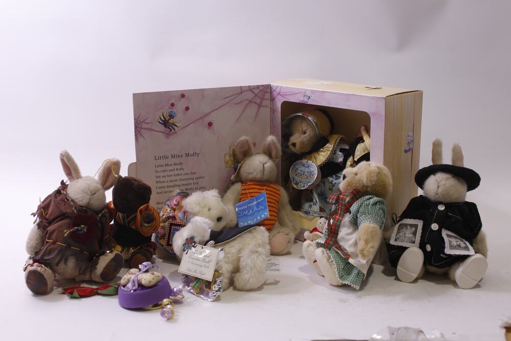 NABCO, Muffy VanderBear, Plush, Lot, Teddy Bear, Rabbit, Vintage ~ 260120-WH 90